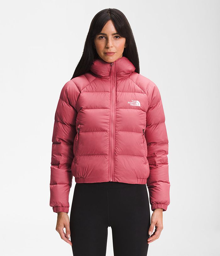 The North Face Puffer Jacket Hydrenalite Hoodie Pink - Womens - Thailand FEUBJ-7318